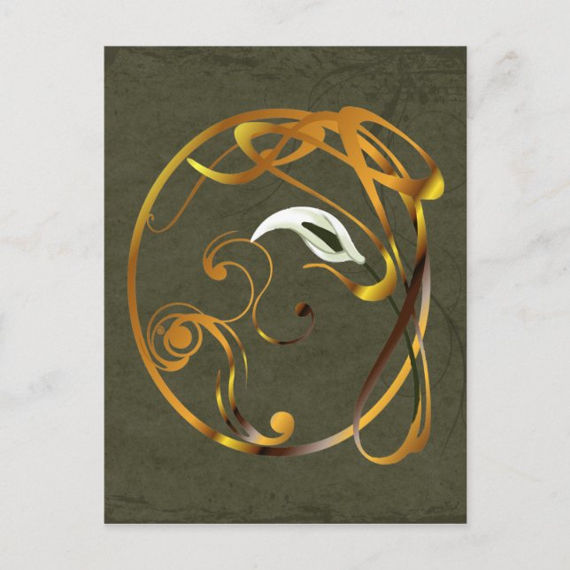 Postal Calla Ornamental (Anverso)
