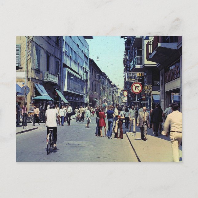 Postal Calle 1971 del vintage (Anverso)