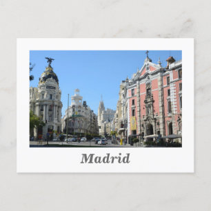 Postal Calle Alcala y Gran Vía, Madrid Postcard