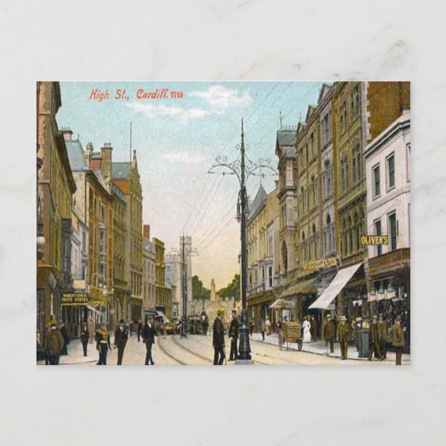 Postal Calle Alta, Cardiff (Anverso)
