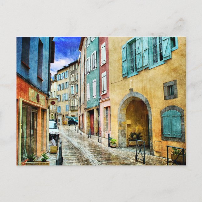 Postal Calle Antiguo Cobblestone (Anverso)