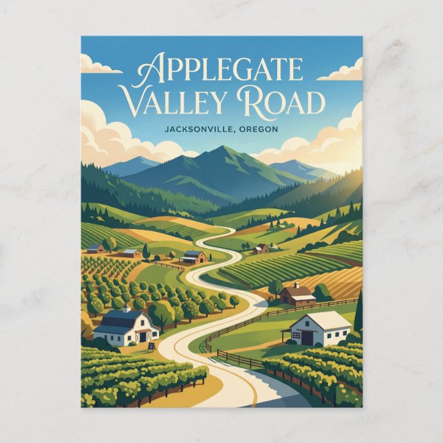 Postal Calle Applegate Valley USA (Anverso)