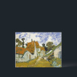 Postal Calle Auvers-sur-Oise Vincent van Gogh<br><div class="desc">Calle de Auvers-sur-Oise. Vincent Willem van Gogh. Bonito paisaje de pueblo. Calle de un pequeño pueblo con casas de piedra bajo techos rojos. Hay árboles en el fondo. Las nubes cruzan el cielo azul. Reproducción de obras famosas de imágenes artísticas de dominio público.</div>