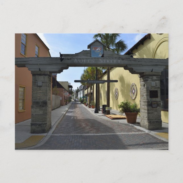 Postal Calle Aviles (Anverso)