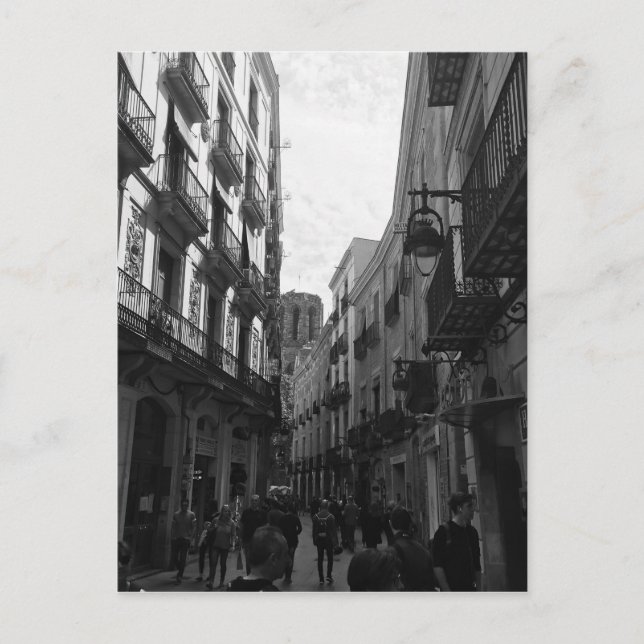 Postal Calle Barcelona (Anverso)