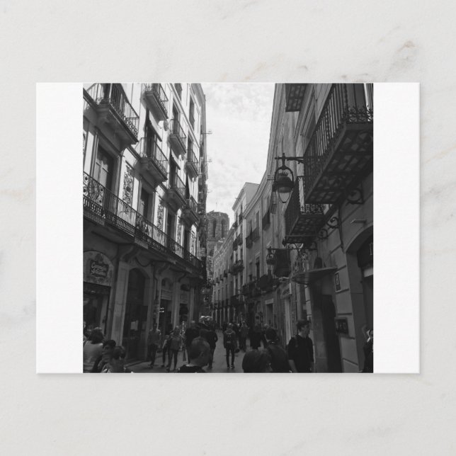 Postal Calle Barcelona (Anverso)