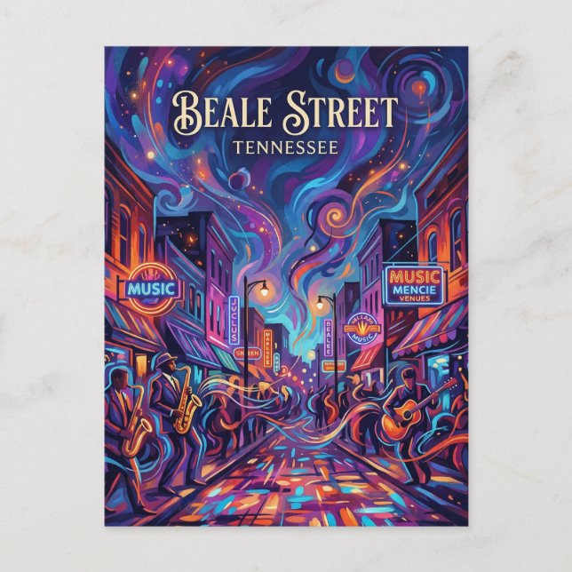 Postal Calle Beale Tennessee (Anverso)