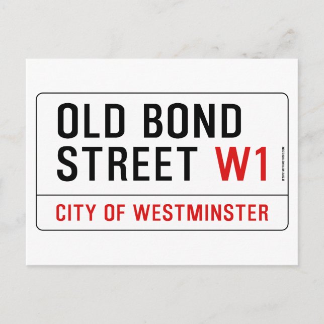 Postal Calle Bond (Anverso)