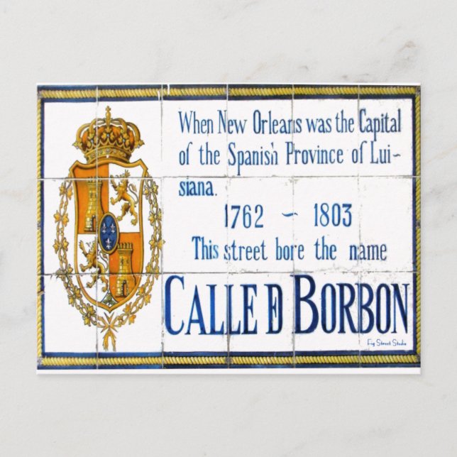 Postal Calle Bourbon (Anverso)