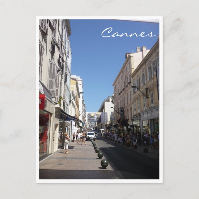 Postal calle cannes (Anverso)