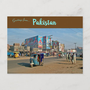 Postal Calle cerca de Lahore Punjab Pakistán