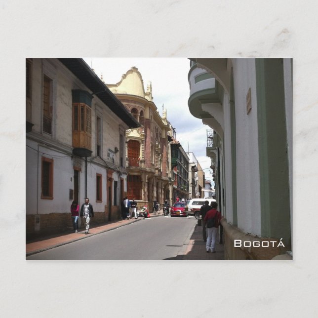 Postal Calle Colonial - Bogotá (Anverso)