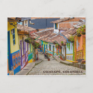 Postal Calle colorida de Guatapé
