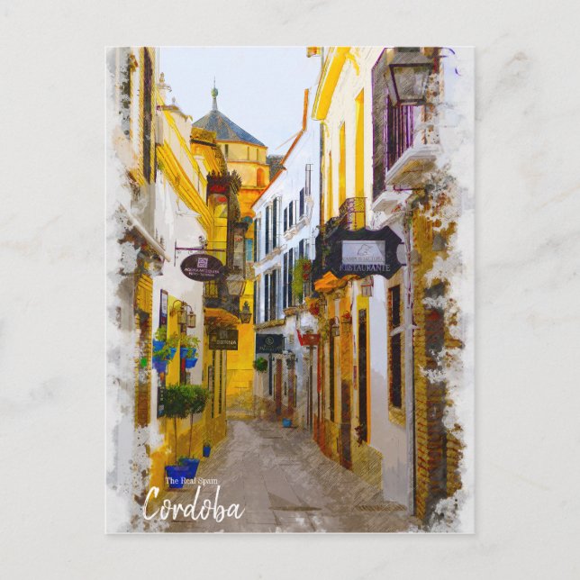 Postal Calle Córdoba - España Postcard (Anverso)