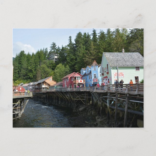 Postal Calle Creek en Ketchikan (Anverso)