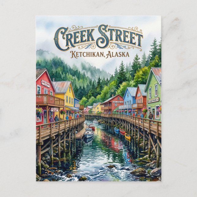 Postal Calle Creek USA (Anverso)