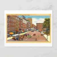 Calle de asilo en Hartford, Connecticut, Vintage
