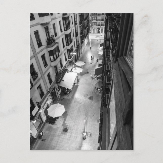 Postal Calle de Bilbao, España (Anverso)