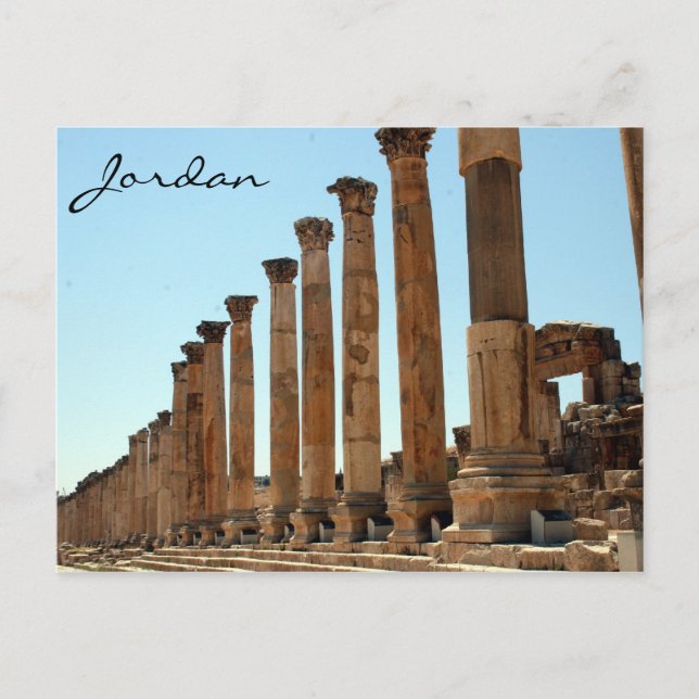 Postal calle de columna jerárquica (Anverso)
