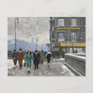Postal Calle de Invierno   Paul Fischer