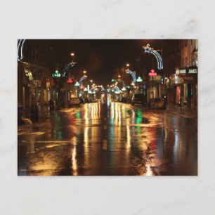 Postal Calle de la ciudad por la noche