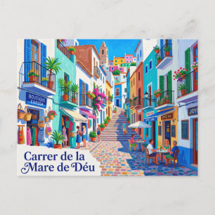 Postal Calle de la Mare de Déu España