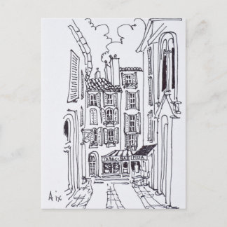 Postal Calle de la Masse | Aix en Provenza, Francia