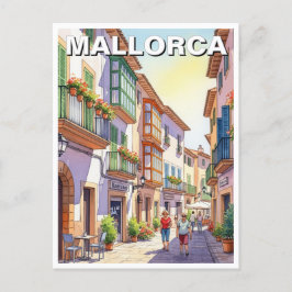 Postal Calle de Mallorca España Viajes