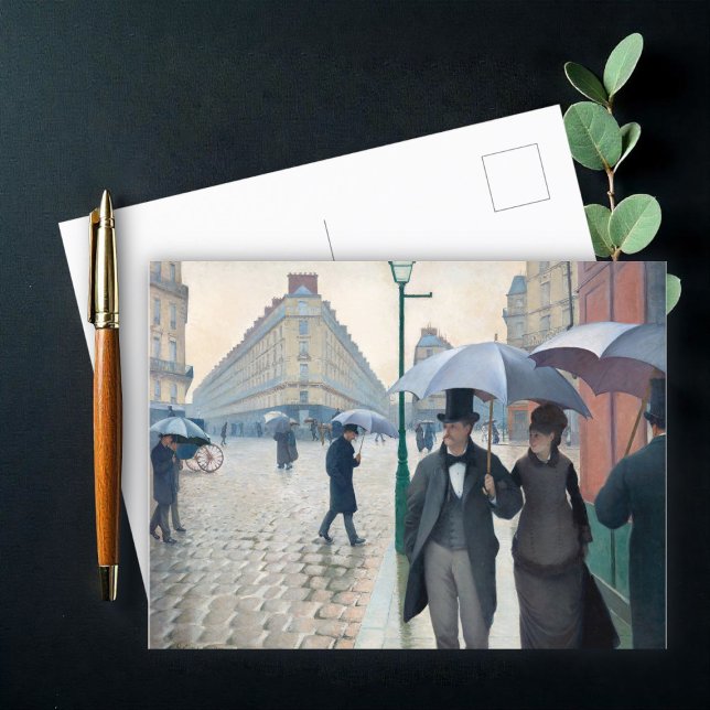 Postal Calle de París; Día de lluvia, por G. Caillebotte, (Subido por el creador)