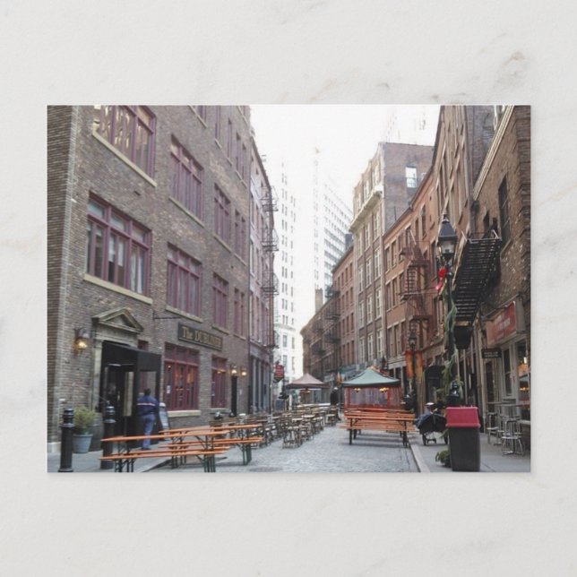Postal Calle de piedra (Anverso)