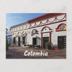 Postal Calle de Santa Marta Colombia