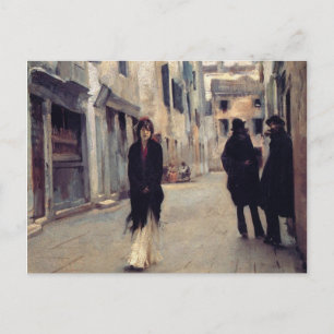 Postal Calle de Venecia (Mujer Elegante) (Sargento cantan