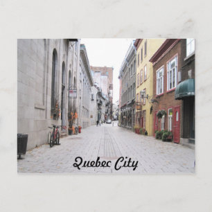 Postal Calle del casco antiguo de Quebec