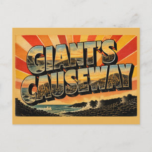 Postal Calle del Gigante Irlanda del Norte Viajes Antiguo