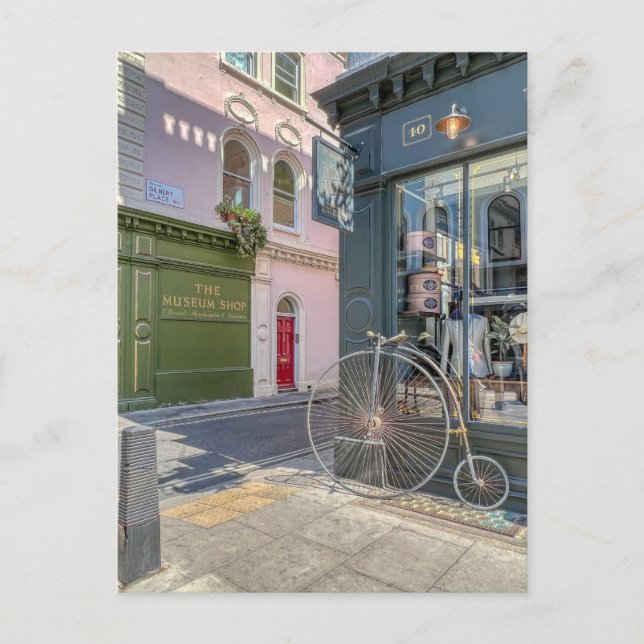 Postal Calle del Museo, Bloomsbury, London UK Postcard (Anverso)