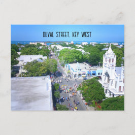 Postal Calle Duval, clave oeste de Florida