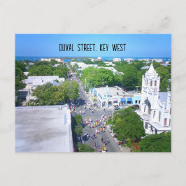 Postal Calle Duval, clave oeste de Florida