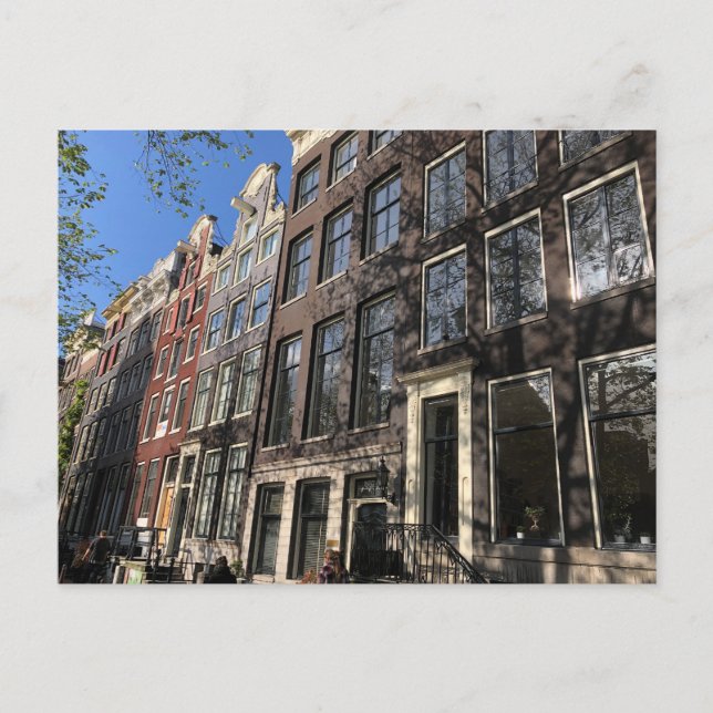 Postal Calle en Ámsterdam, Países Bajos (Anverso)