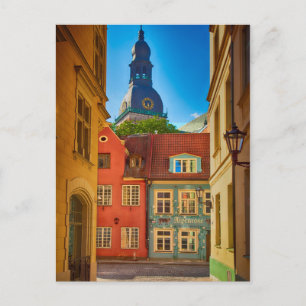 Postal Calle en el casco antiguo  Estonia