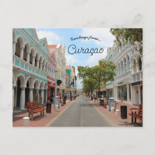 Postal Calle en el distrito de Punda Willemstad Curazao