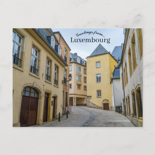 Postal Calle en Luxemburgo (Anverso)
