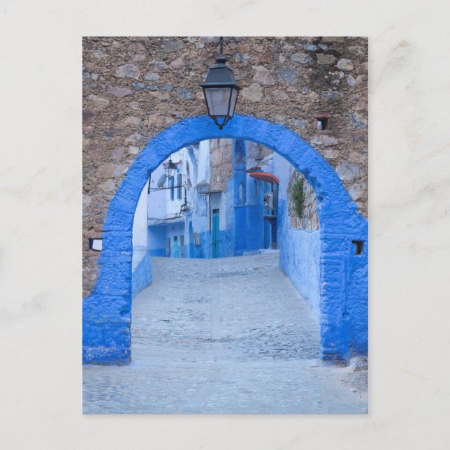 Postal Calle Estrecha De Chefchaouen (Anverso)