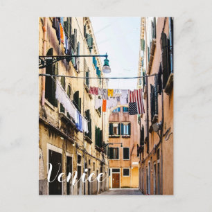 Postal Calle estrecha de Venecia