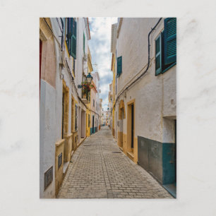 Postal Calle estrecha en Ciutadella - Menorca, España