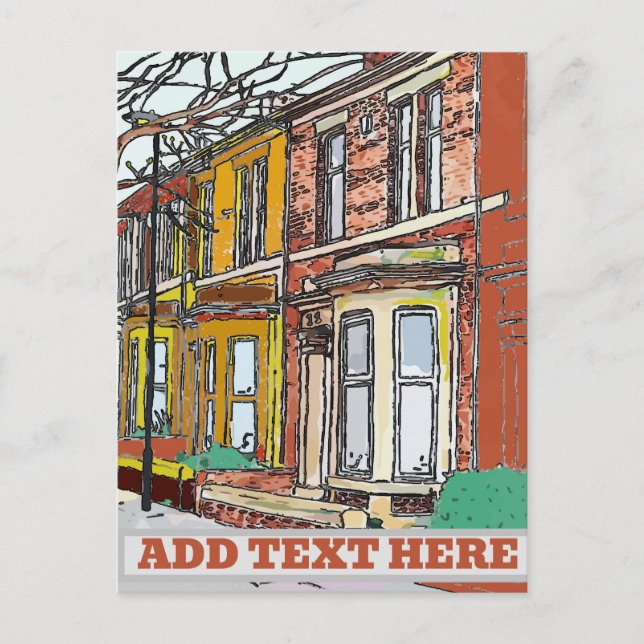 Postal Calle Filadelfia (Anverso)