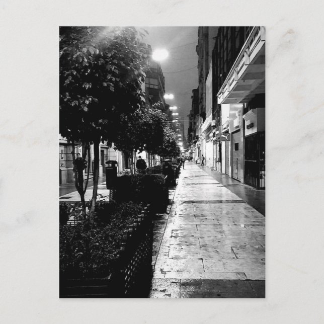 Postal Calle Florida Buenos Aires blanco y negro (Anverso)
