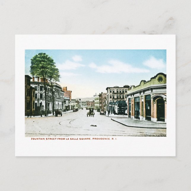Postal Calle Fountain, Providence, Rhode Island (Anverso)