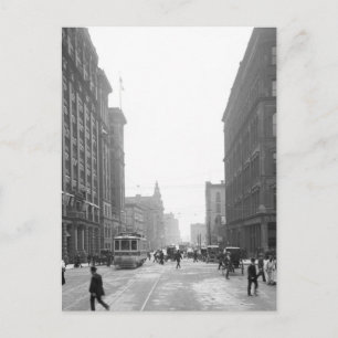 Postal Calle Griswold, Detroit: 1906