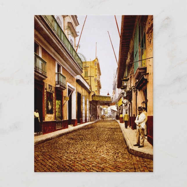Postal Calle Habana Habana Cuba (Anverso)