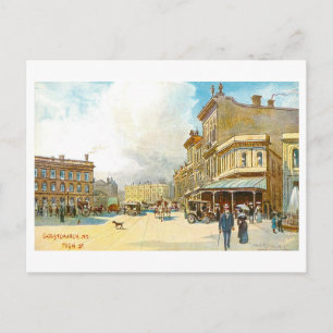 Postal Calle High Street antigua, Christchurch, Nueva Zel